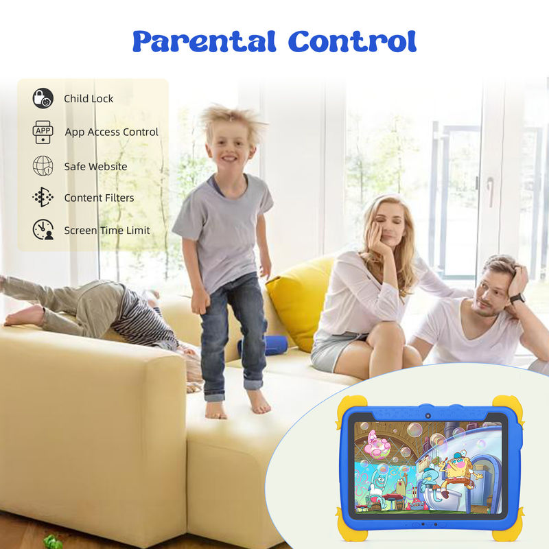 C idea Kids Tab 10.1inch Android 13 Tablet para Criança 4GB RAM 64GB ROM Proteção Ocular Touchscreen para crianças de 3 a 8 anos