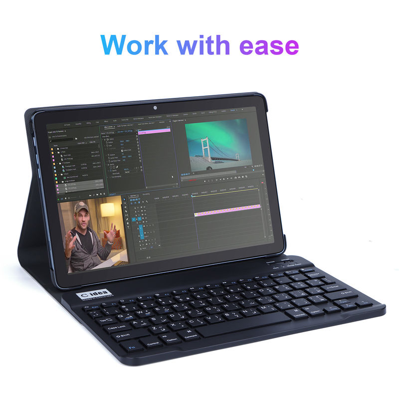 C idea WIFI Smart 10 Inch Tablet PC com teclado e Case 2 SIM Suporte para aluno CM8500