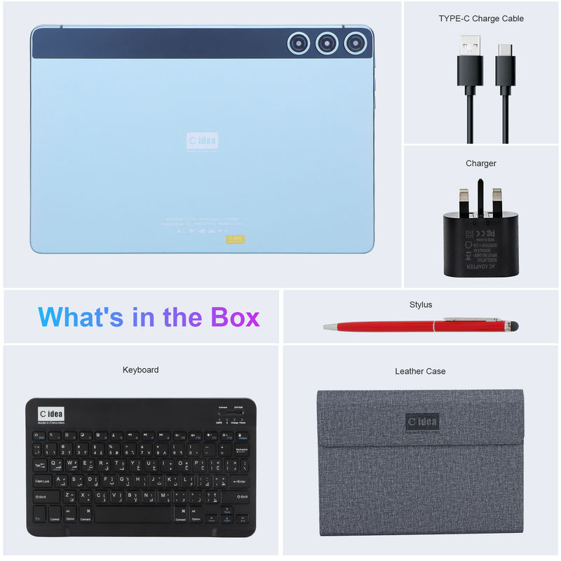 C Idea 10,1 polegadas touch screen tablets com 8GB 512GB ROM e suporte SIM para educação aprendizagem