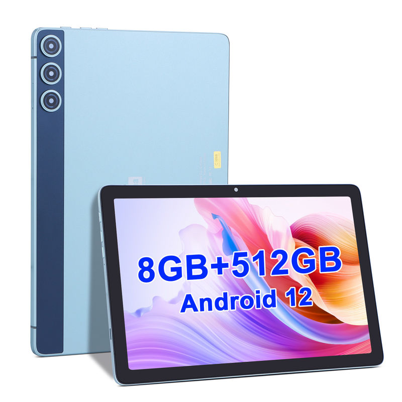 C idea 10.1 Inch Smart Tablet 10000mAh Bateria 8GB + 512GB com teclado Bluetooth e suporte SIM para educação e aprendizagem