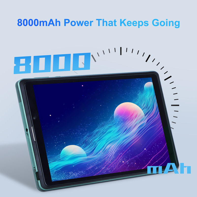 C ideia 8 polegadas Android Tablet PC Com Android 12 OS Quad Core CPU 8GB RAM 512GB armazenamento IPS HD Display CM818-verde