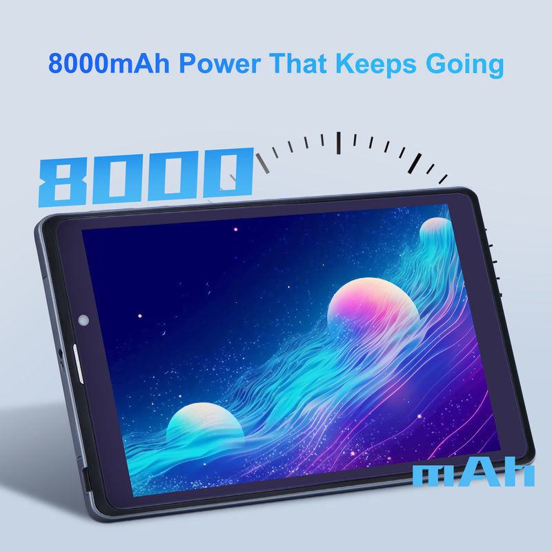 C ideia Android Tablet PC Dual Camera 8 polegadas 1280x800 IPS HD Display Android 12 tablets para estudantes CM818-Grey