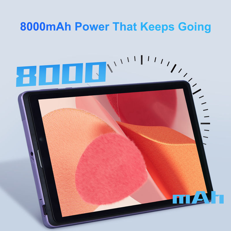 C Idea Portable 8 In Android Tablet PC 8 GB de RAM 512 GB Android 12 Tablet IPS HD Display Quad Core CM818-Purple