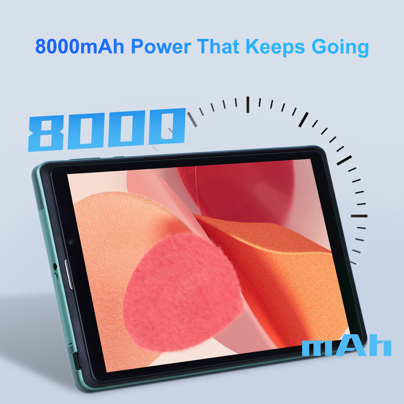 C idea Tablet Android portátil de 8 polegadas com Android 12 Quad Core CPU 8GB RAM 512GB Armazenamento IPS HD Display CM818-Green