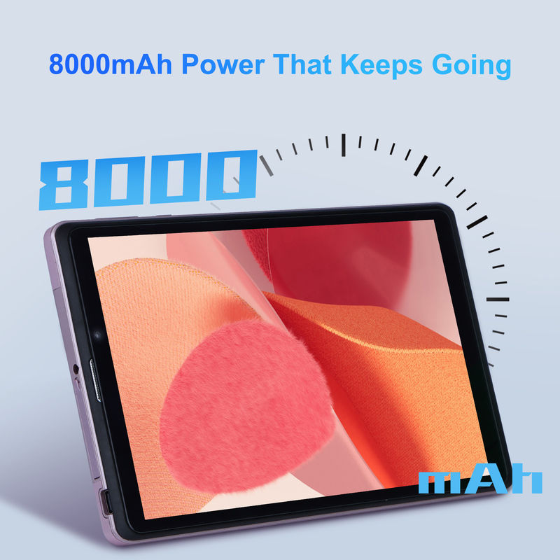 C Idea 8 polegadas Android 12 Tablet 8000mAh Bateria 5MP + 8MP Câmera 8GB RAM 512GB ROM Para Educação Aprendizagem CM818-rosa