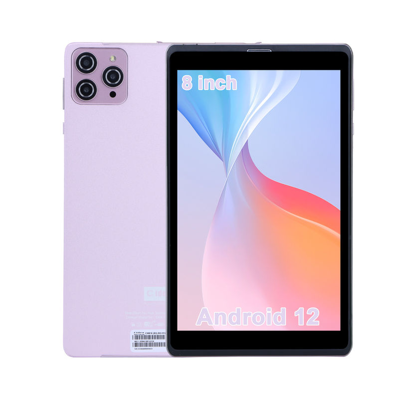 C ideia 8 polegadas Android 12 Tablet 8000mAh Bateria 5+8MP Câmera 8GB RAM 512GB ROM para Educação Aprendizagem CM818-rosa