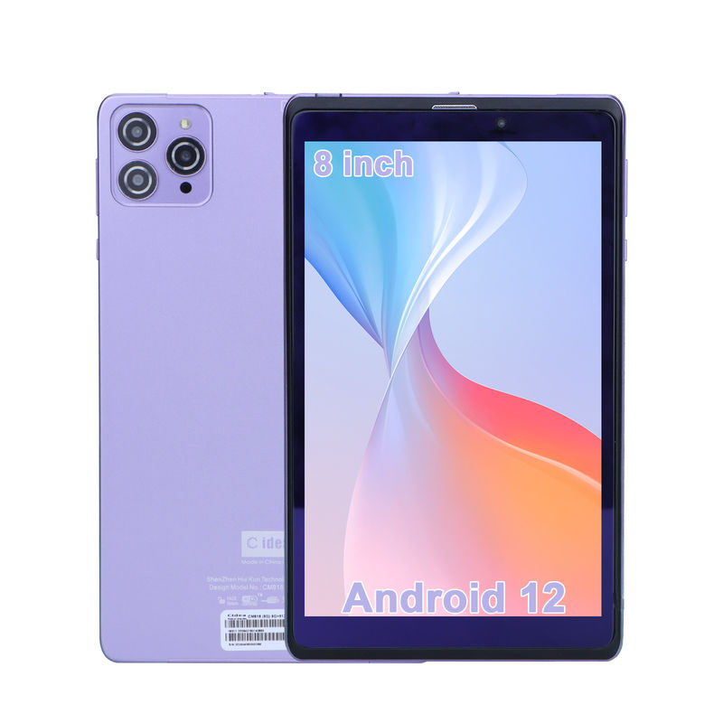 C Idea Portable 8 In Android Tablet PC 8 GB de RAM 512 GB Android 12 Tablet IPS HD Display Quad Core CM818-Purple