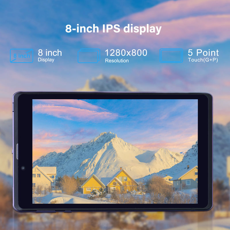 C Idea Portable 8 In Android Tablet PC 8 GB de RAM 512 GB Android 12 Tablet IPS HD Display Quad Core CM818-Purple