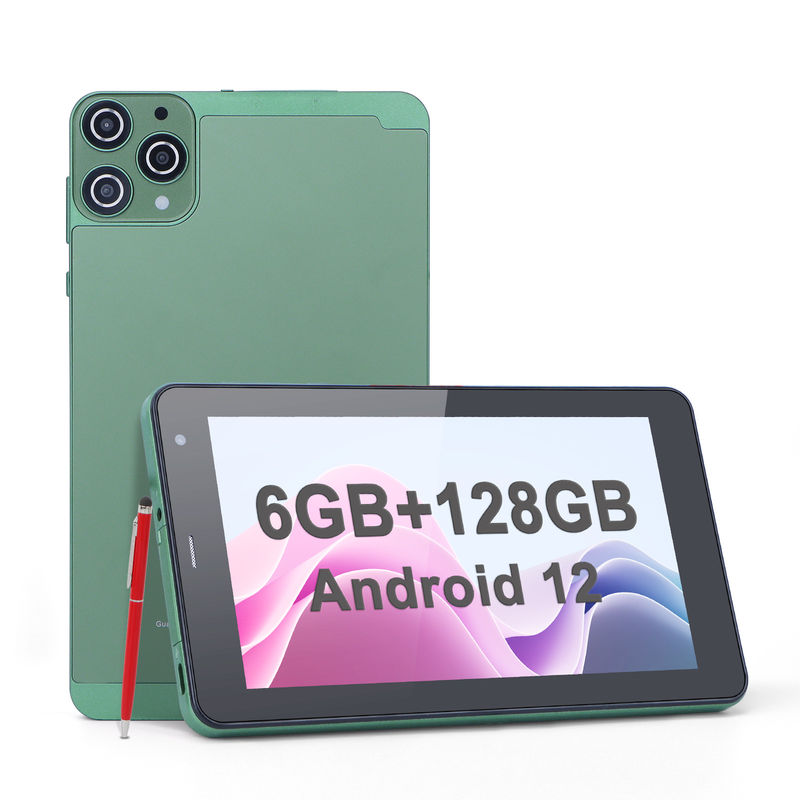 C Idea 7 polegadas Android Tablets 6+128GB Quad Core Touch Screen Tablets para Studenet CM515 ((verde)