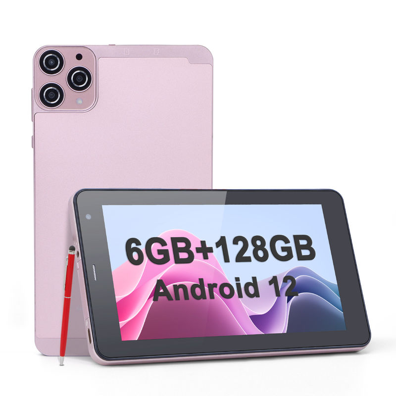 C ideia 7 polegadas Android Smart Tablets 6+128GB Quad Core WiFi Tablet HD Touch Screen para adolescentes CM515 ((Pink)