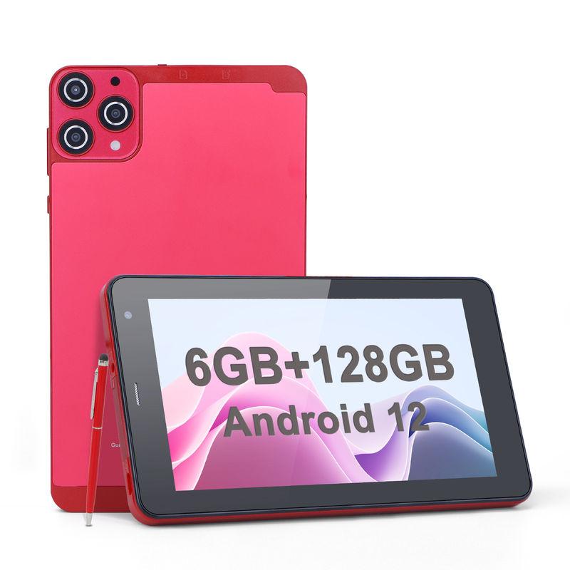 C Idea 7 Inch Small Tablets Quad Core WiFi 5G Android Tablet PC para Educação CM515 ((Red)