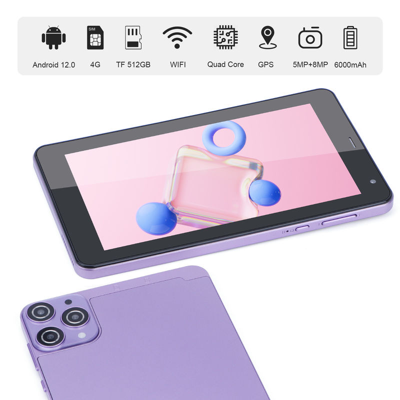 C Idea Tablet Android de 7 polegadas 512GB Quad Core Smart Tablet Pc Para Estudantes Cm515