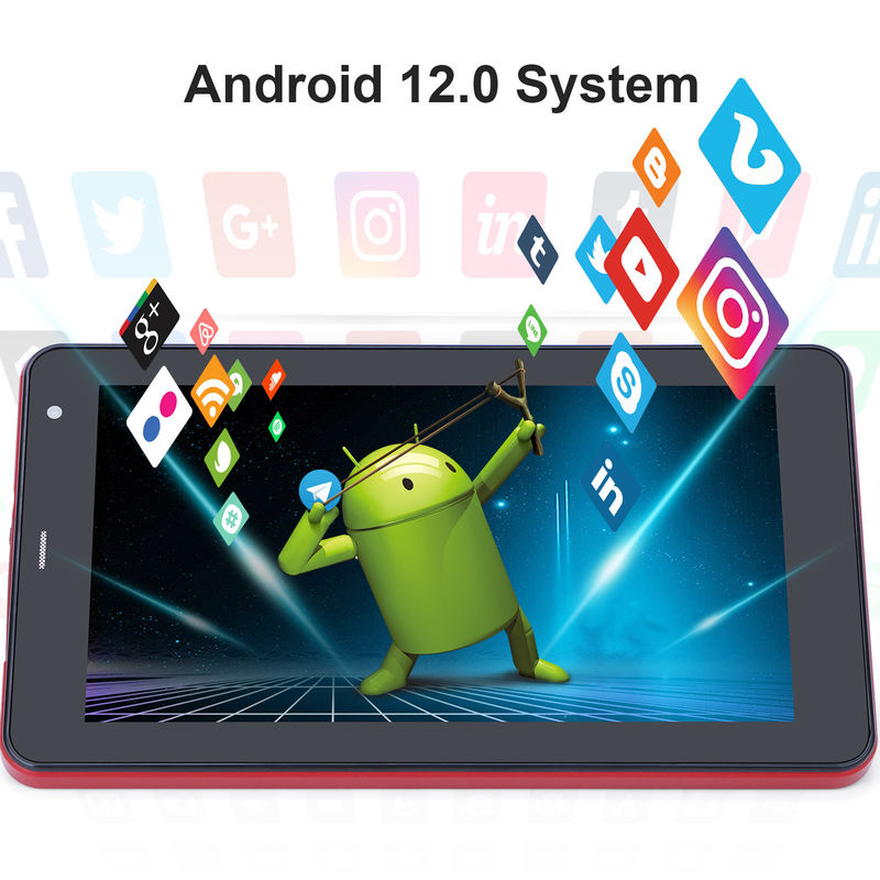 C Idea WiFi 5G Tablet 7 polegadas Tablets 6+128GB Quad Core Touch Screen para Educação CM515 ((Red)