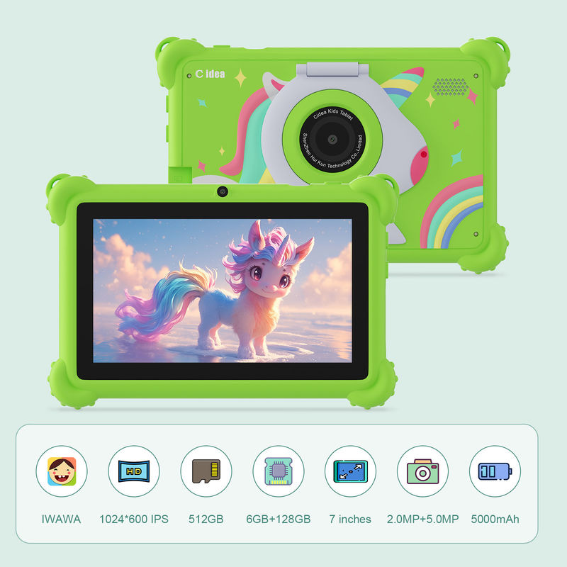 C Idea 7 polegadas WIFI Kidspad Android System 6+128GB Tablet For Kids com caixa de prova CM88