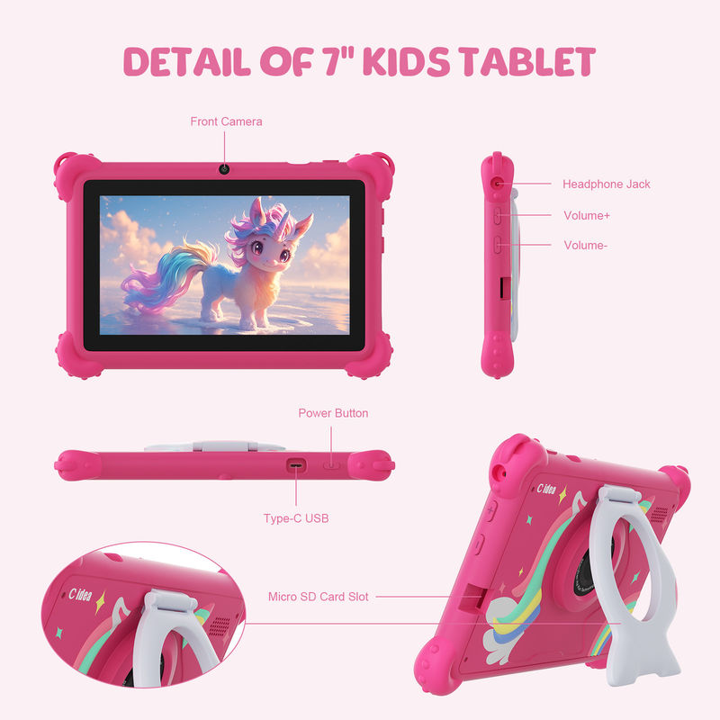 C Idea 7 polegadas Android Smart Tablet PC para Criança com Expand 512GB crianças APP CM88