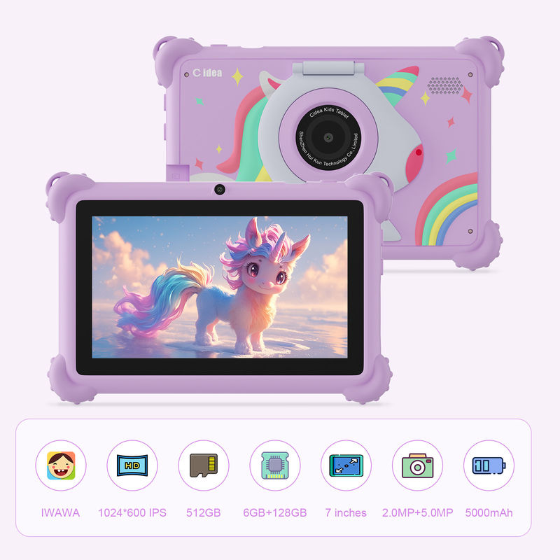 C Idea 7 Inch Kids Tablet Idade 3-7 Dual Camera IPS ecrã educativo kidspad Com Controle Parental CM88