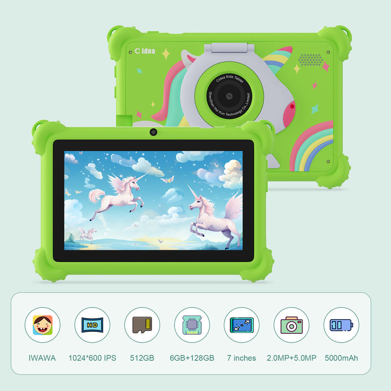 C idea Kids Tablet 2024 Educational Fun com Display HD e Caixa Protetora Tablet CM88