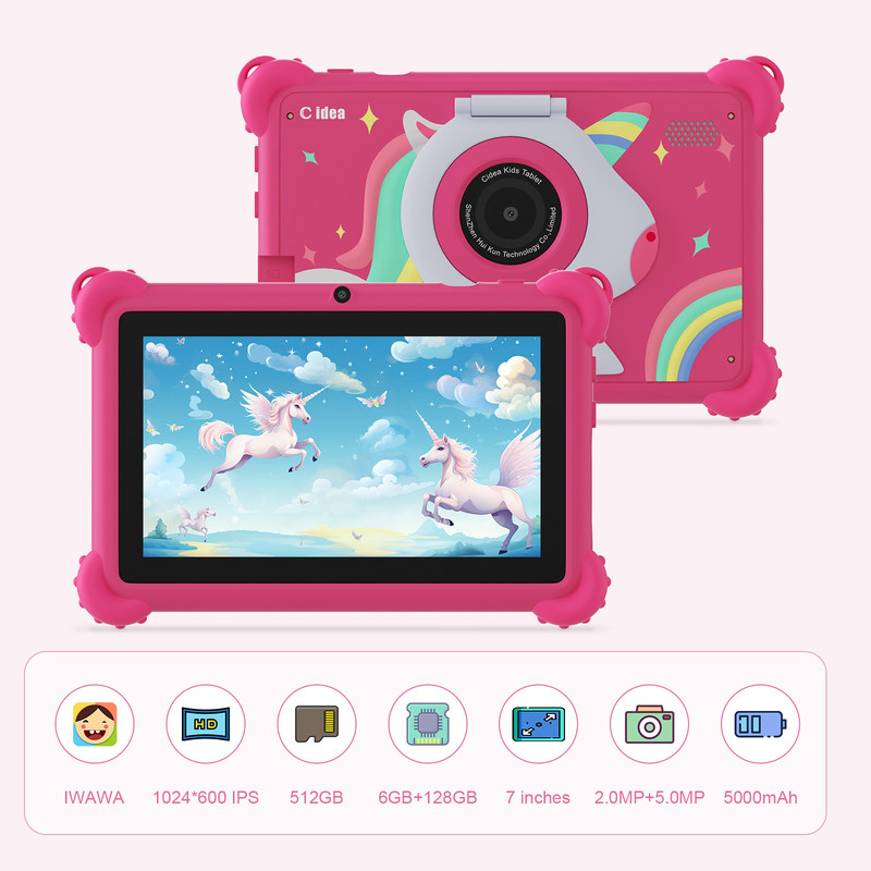 C idea 2024 Kids Learning Tablet Bright HD Screen e aplicativos educacionais incluídos CM88