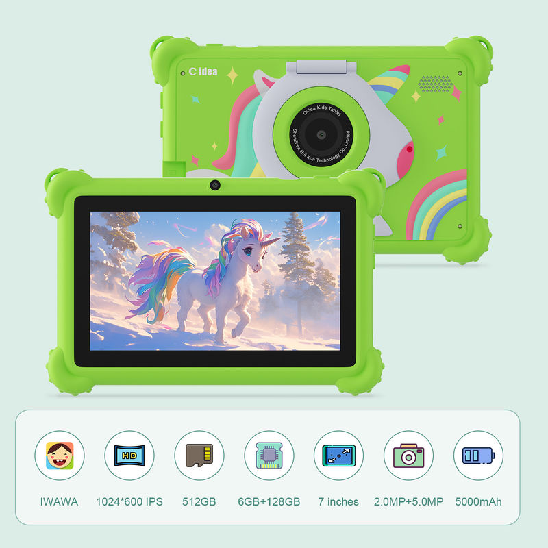 C idea 2024 Kids Learning Tablet Android 12 Aplicativos pré-carregados e design durável CM88