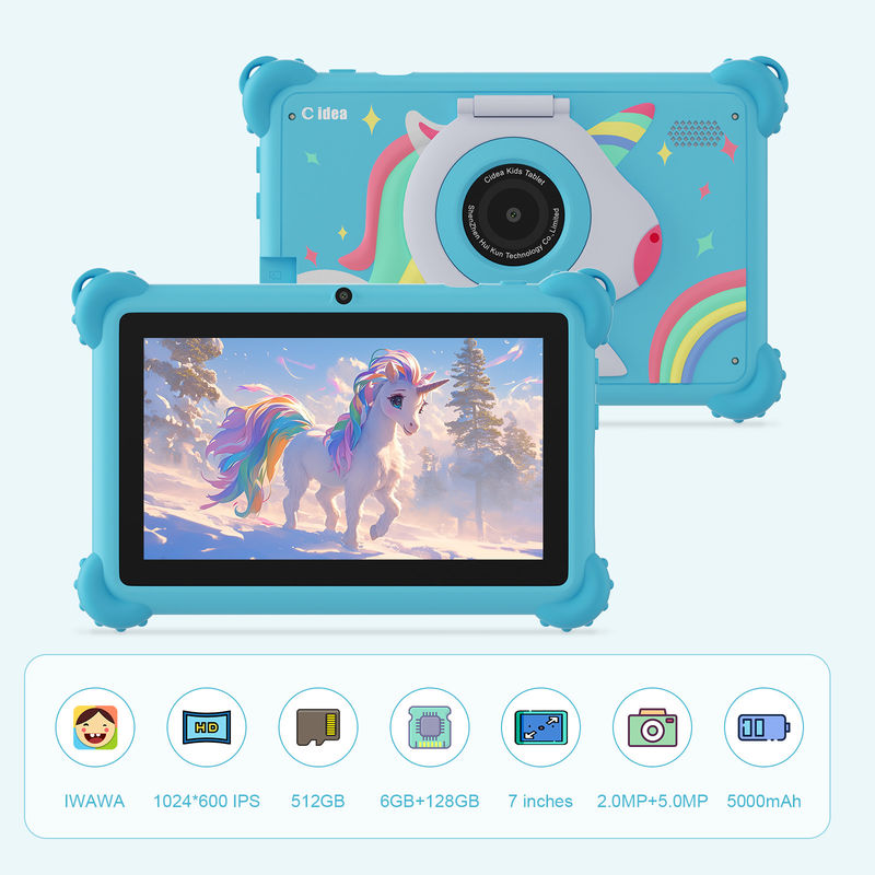 C idea 2024 Kids Learning Tablet Bright Display Protector Case e Android 12 Performance CM88