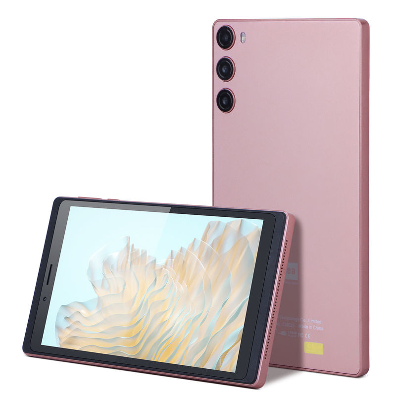 C Idea Android 12 Tablet 6GB RAM 128GB ROM com SIM 7 polegadas Tablet PC para estudantes CM525 Pink