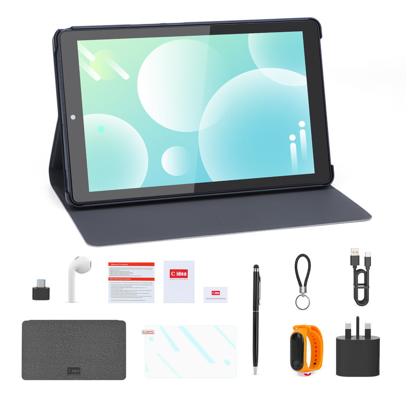 C Idea Android Tablet 800x1280 IPS Screen Smart Tablet PC Com Sim Para Educação CM935 Preto