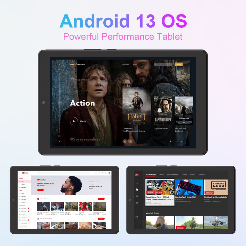 C Idea Android Tablet 800x1280 IPS Screen Smart Tablet PC Com Sim Para Educação CM935 Preto