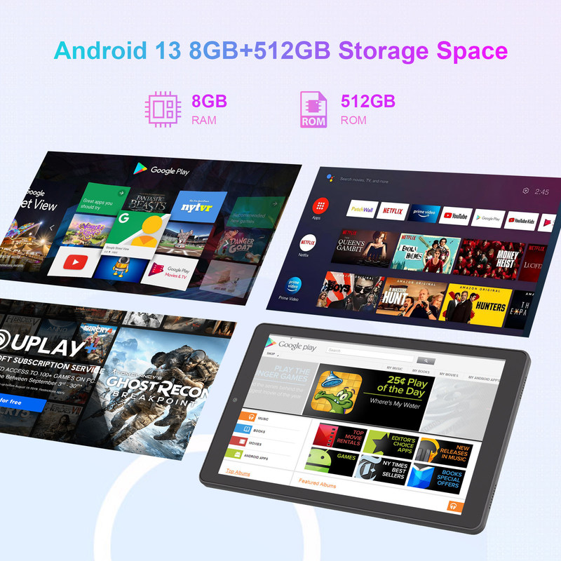 C Idea Android Tablet 800x1280 IPS Screen Smart Tablet PC Com Sim Para Educação CM935 Preto