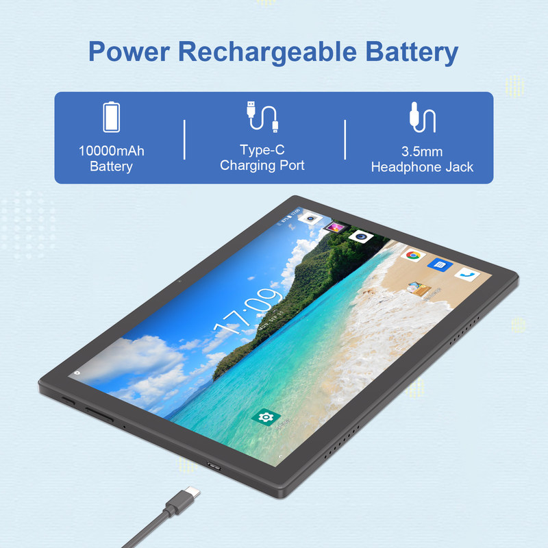 C Idea 10,1 polegadas Wifi Educacional Android Tablet Pc Com Sim Suporte teclado M8200 Plus Preto