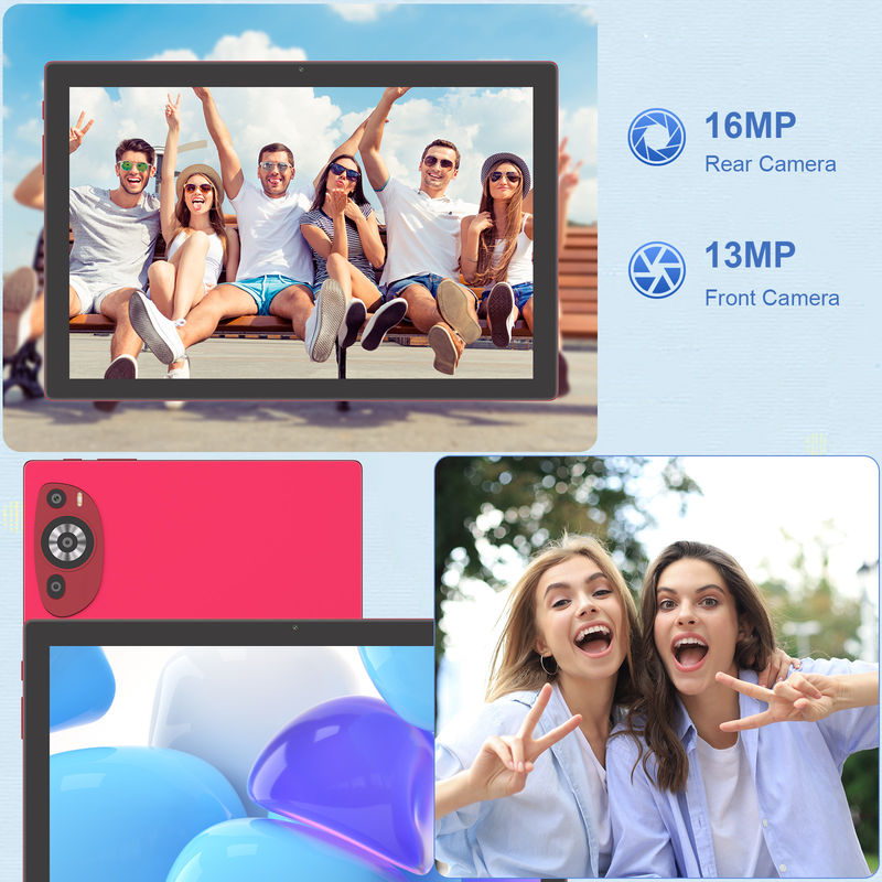 C Idea 10,1 polegadas Android 14 Smart Tablet Pc Com Suporte Sim Para Adolescentes CM8200Plus vermelho