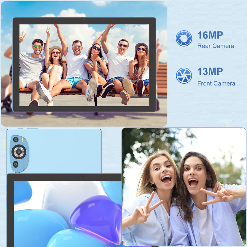 C Idea Android 14 Touch Screen 10.1 polegadas tablets com teclado e caneta CM8200plus azul