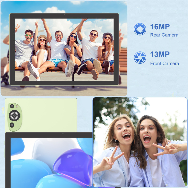 C Idea 5g Android 14 Armazenamento expansível 512GB Tablets de tela sensível ao toque Com teclado CM8200plus Verde
