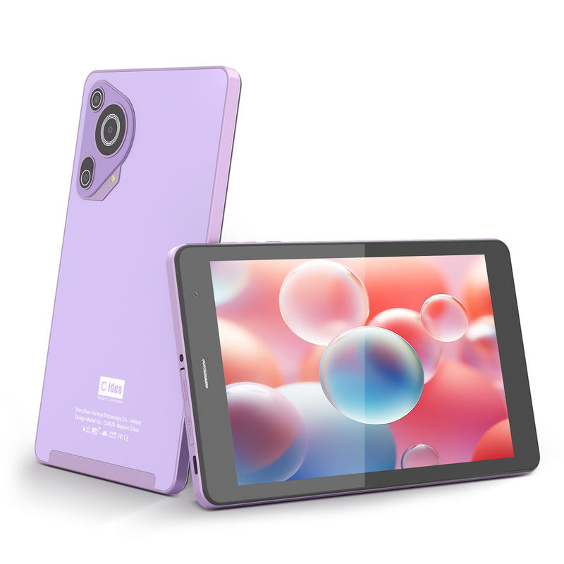 C Idea 8 polegadas 8+512gb 8000mah 5+8MP Dual Camera Android Tablet Pc Com Sim Para Estudantes CM828 Roxo