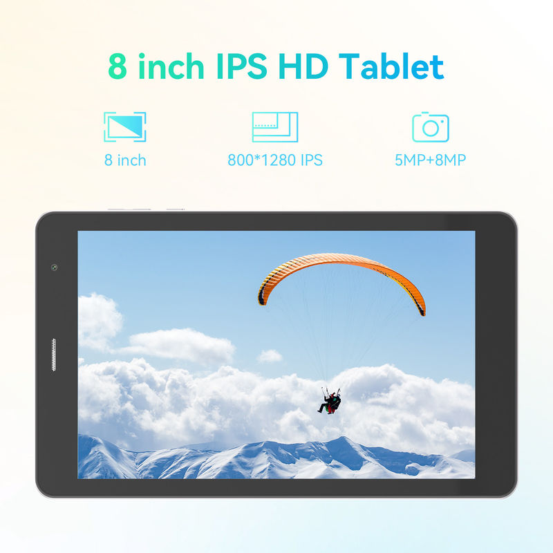 C Idea ODM Bateria longa de 8 polegadas 512 GB Dual Camera Octa-Core Processador Android Tablet Pc Com Caso Para Estudantes CM828 Prata