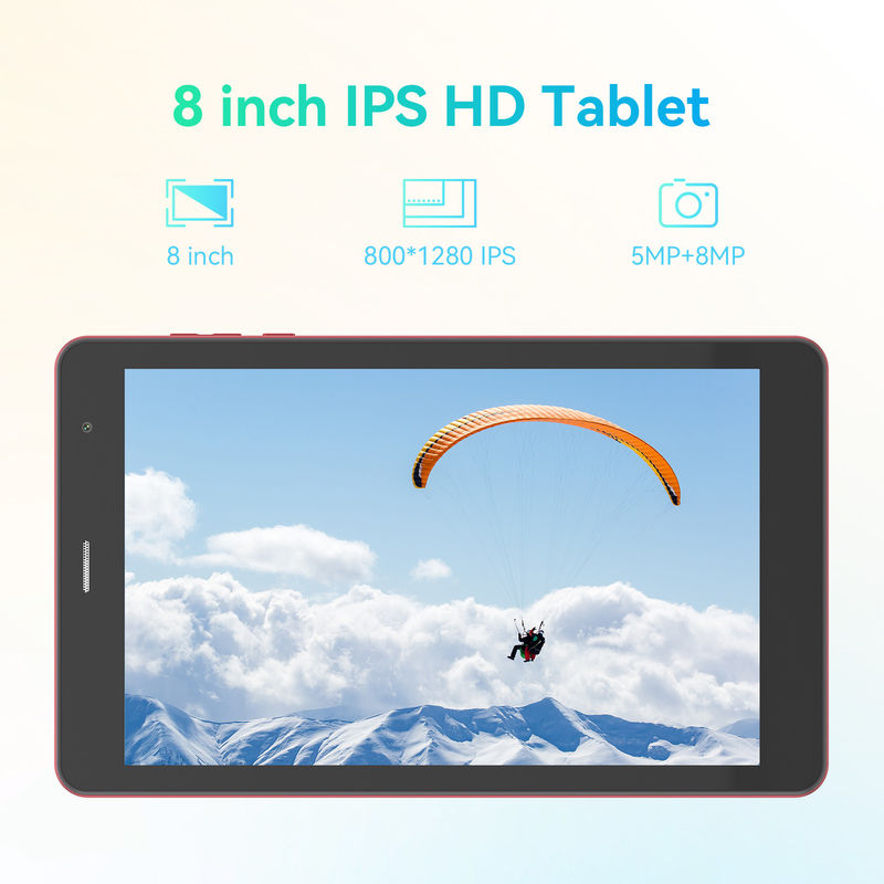 C Idea Factory 8 polegadas 800*1280hd IPS touchscreen 8+512gb 8000mah Dual Camera Android Tablet Pc Com Sim Para Estudantes CM828 Vermelho