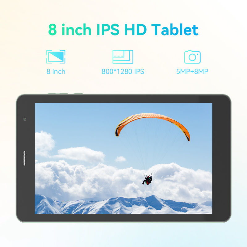C Idea Wholesale Tablet 8 polegadas 800*1280HD IPS Dual Camera Android Tablet Pc com Sim Para Aprendizagem CM828 Verde