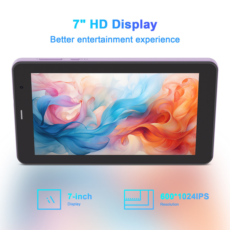 C Idea Android 13 Educational Tablet, 8+512GB, Tablet portátil de 7 polegadas com suporte a SIM  CM518pro Purple