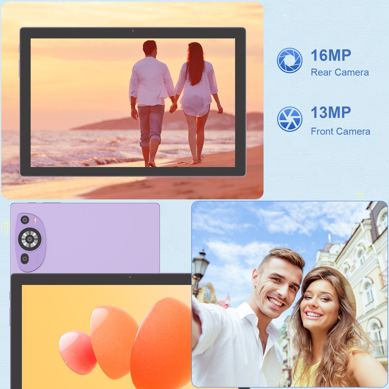 C Idea 10 polegadas Android 14 Educational Tablet 512GB para estudantes com suporte SIM CM8200Plus Purple