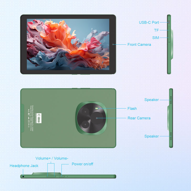 C Idea 9 polegadas WIFI Tablet 800x1280 IPS Touch Screen Tablet com Stylus Pen CM935 verde