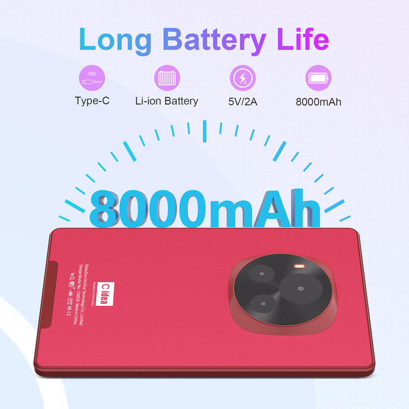 C Idea 9 polegadas MTK Quad Core Tablet 800x1280 IPS Screen Android Tablet com caneta CM935 Vermelho