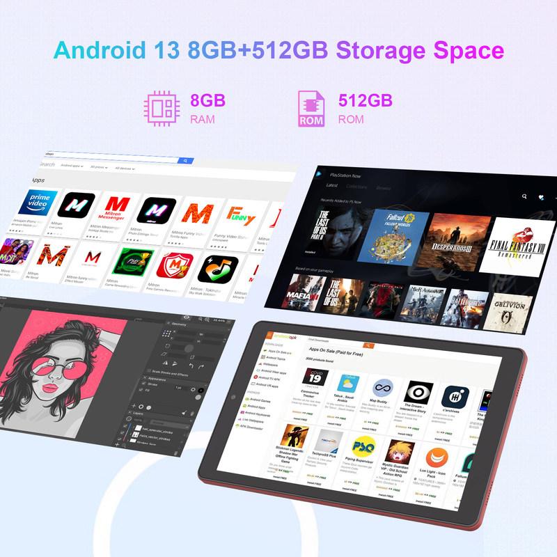 C Idea 9 polegadas MTK Quad Core Tablet 800x1280 IPS Screen Android Tablet com caneta CM935 Vermelho