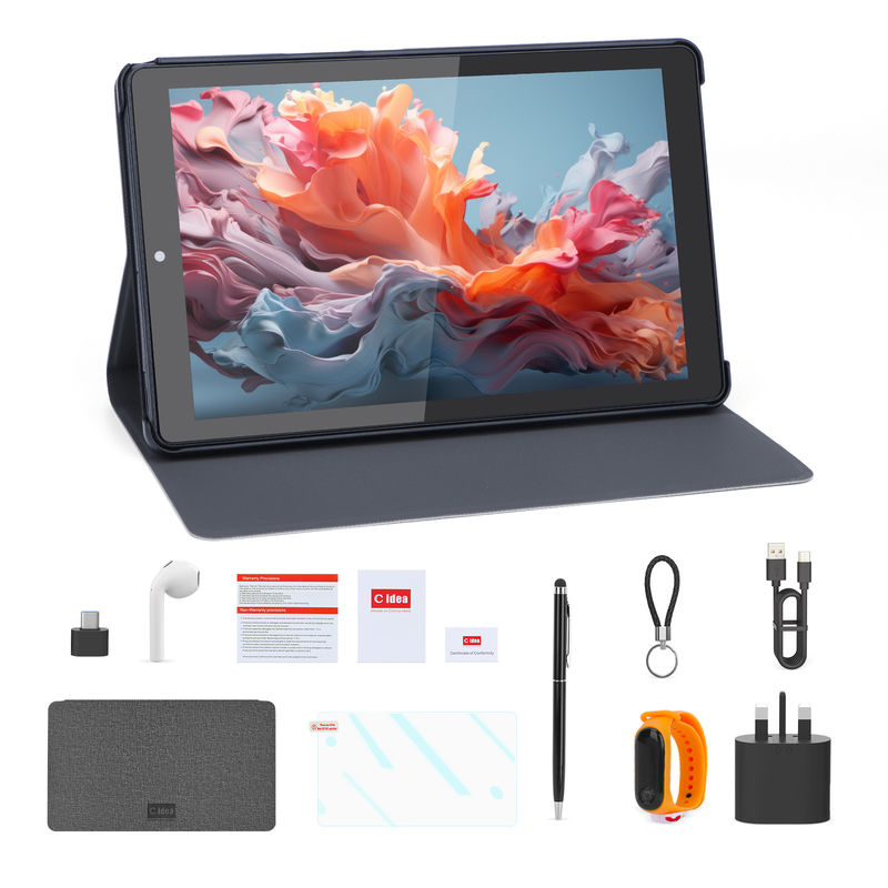 C Idea Android Tablet 800x1280 IPS Screen 9 IN Smart Tablet PC Com Sim Para Educação CM935 Preto
