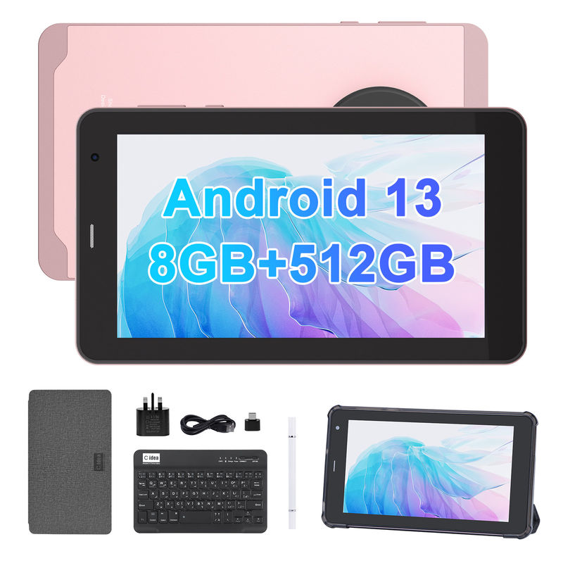 C Idea Tabletes de 7 polegadas com SIM Wifi Android Tablet PC CM518 Pro Pink