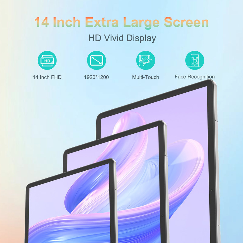 C Idea 14 Inch Tablet Bateria de longa duração Tablet Educativo Para Estudantes CM14000 Plus Cinza