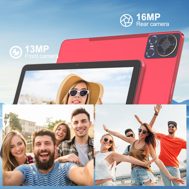 C Idea 10.1 polegadas 5g Tablet 8GB RAM Touch Screen Tablet Pc para Educação CM8300 Plus Vermelho