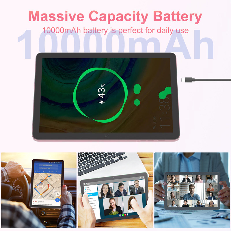 C Idea 10,1 polegadas Tablet com câmera dupla Smart Tablet Pc para educação CM8300 Plus Pink