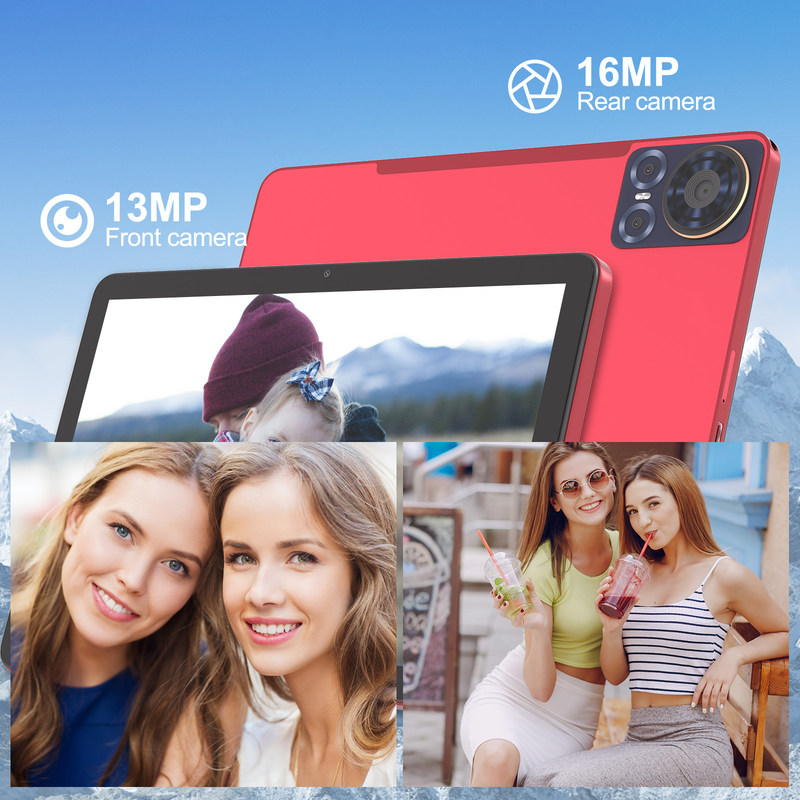 C Idea Tablet 10,1 polegadas 5G LTE Tablet Touch Screen Tablet Pc Para Entretenimento CM8300 Plus Vermelho