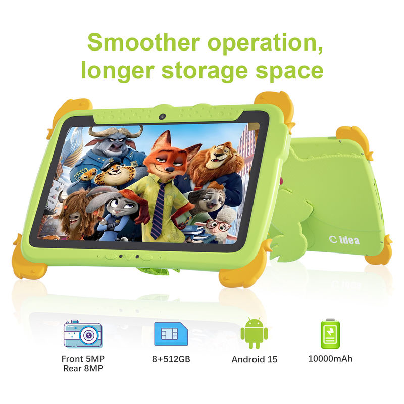C Idea 10,1 polegadas Android Tablet 8GB RAM 512GB ROM Tablet Kidspad CM10000plus