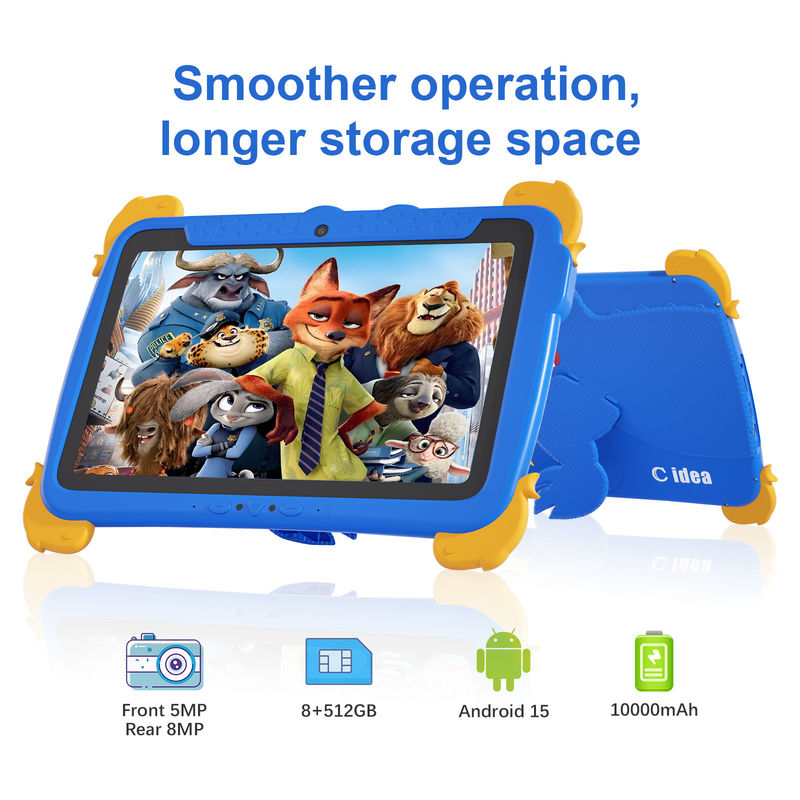 C idea 10,1 polegadas Tablet Kidspad Android 15 Quad-Core Processador e Controle Parental CM10000plus