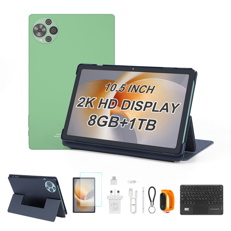 C Idea Mais Recente Tablet Android com Tela Touch de 10,5 Polegadas com Dual SIM CM10500 Plus verde